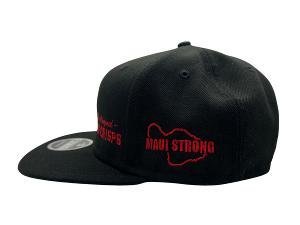 Black with Red New Era Maui Crisps/Maui Strong Snapback