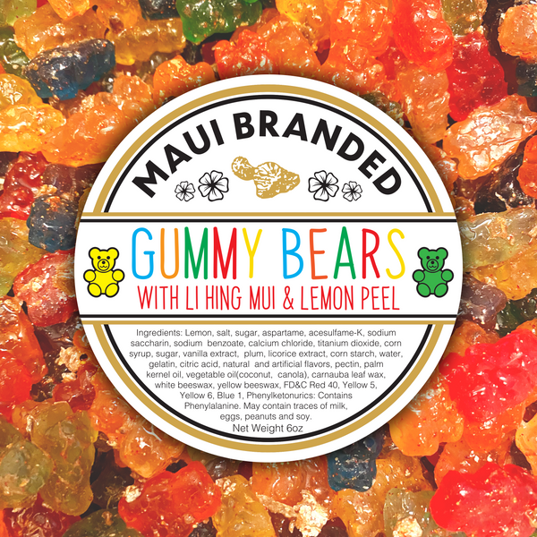 Gummy Bears w/ Lihing-Lemon Peel 6oz.