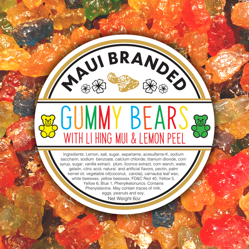 Gummy Bears w/ Lihing-Lemon Peel 6oz.